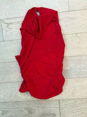 Reformation Red Sleeveless Ribbed Top